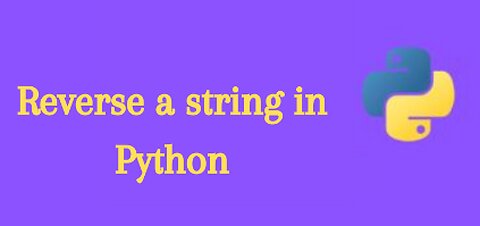 Reverse string in Python