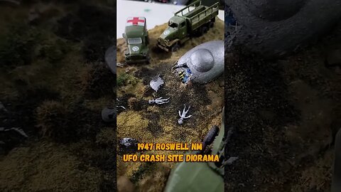 Roswell UFO Diorama #shorts