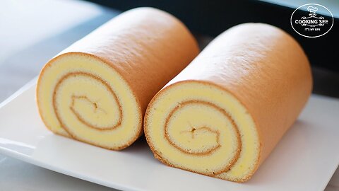 How to make swiss roll cake / Basic roll cake Recipe / Easy roll cake
