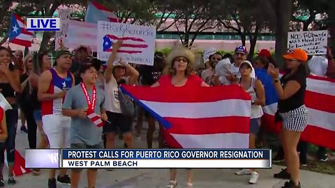 Protest calls for Puerto Rico Governor resignation
