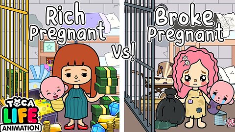 Rich Pregnant VS Broke Pregnant | Toca Love Story | Toca Boca Life World | Toca Animation