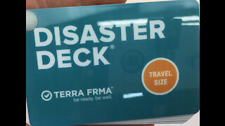 DISASTER DECK Pocket Size Emergency Survival Cards Guide & Preparedness Instructions Disasters