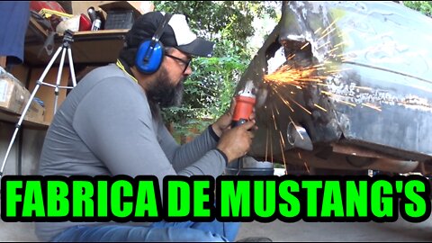 Desbaste das soldas do Mustang