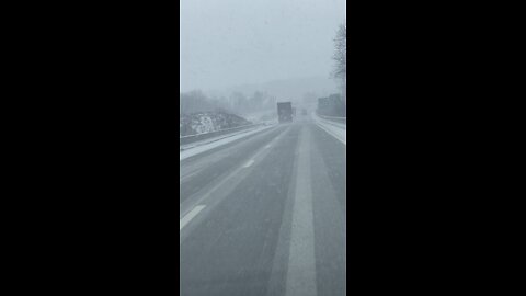 Nasty snow on highways