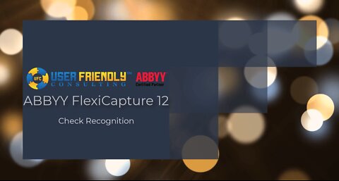 ABBYY FlexiCapture 12 Video – Check Recognition