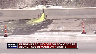 Residents sound off on toxic scare along I-696 in Madison Heights