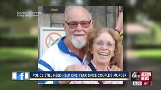 One year later: Authorities still searching for answers in murder of elderly Clearwater couple