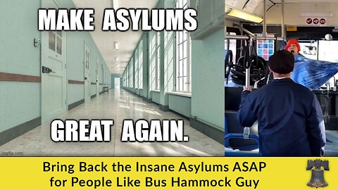 Bring Back the Insane Asylums ASAP for People Like Bus Hammock Guy