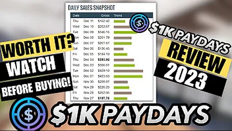 1k Paydays Review _ My Exclusive Review & Bonuses _ Glynn Kosky 1k Paydays Review