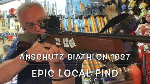 Anschutz Biathlon model 1827 bolt action 22lr target rifle. Epic local find all original!