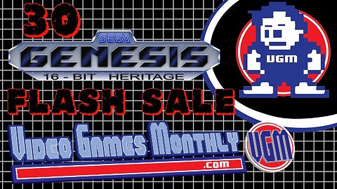 Video Games Monthly Genesis Flash sale Rough Labels and Sports! vgm