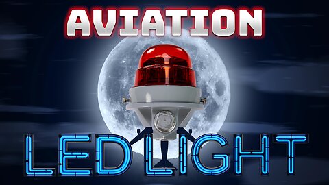 LED Aviation Obstruction Light - Single Lamp - Red Lens with Wire Guard