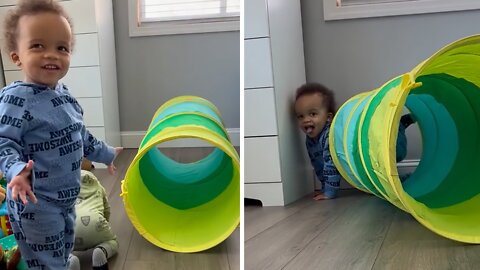 Toddler Super Excited When New Toy Gets Delivered