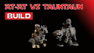 New! 2021 AT-AT vs TaunTaun Build- Lego Microfighter 75298