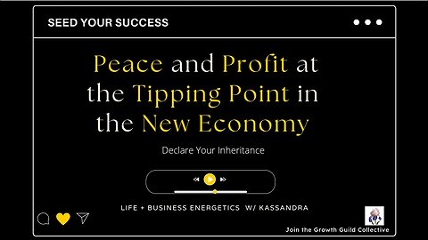 Peace and Profit at the Tipping Point in the New Economy