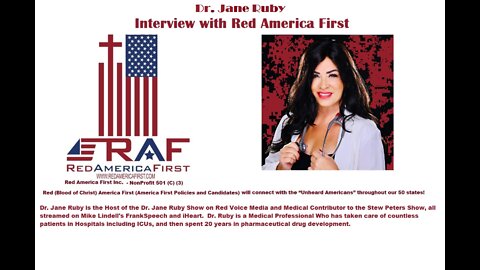 Red America First interview with Dr. Jane Ruby