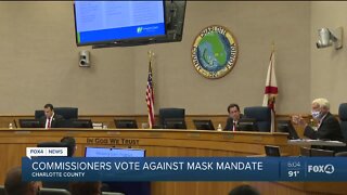 Charlotte County Commissioners vote no to mask ordinance