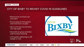 City of Bixby to revisit COVID-19 Guidelines