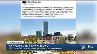 City of Tulsa and Tulsa Regional Chamber launch survey to help local business owners amid pandemic