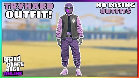 Easy Purple Joggers Invisible Torso Glitch Tryhard Modded Outfit (No Transfer) (GTA Online)
