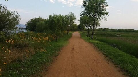 My trail and the sky.