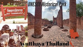 Wat Thammikarat Temple วัดธรรมิกราช - Ayutthaya Historical Park Thailand
