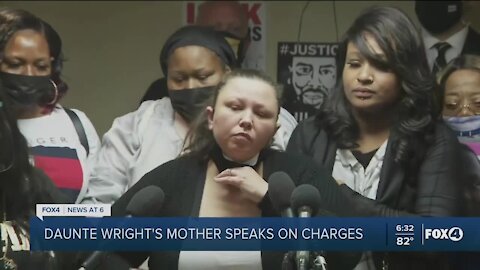 Duante Wright's mother speaks out about charges on officer