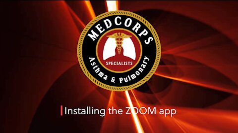 Installing zoom app for Medcorps telemedicine appointment
