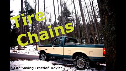 Tire chains for ice and snow V Bar Nuclear option