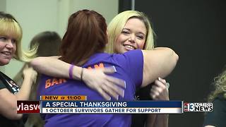 Las Vegas mass shooting survivors gather for Thanksgiving