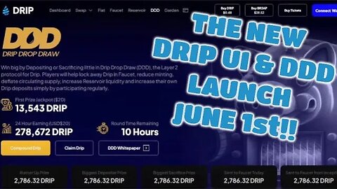 💧The New DRIP UI & DripDropDraw Will Launch June 1st | DRIP Has Been My BEST Platform For 2 YEARS!!