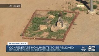 Arizona Confederate monuments to be removed