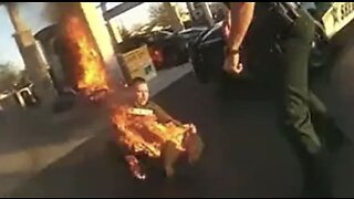 Officer Lights Suspect on Fire With Taser