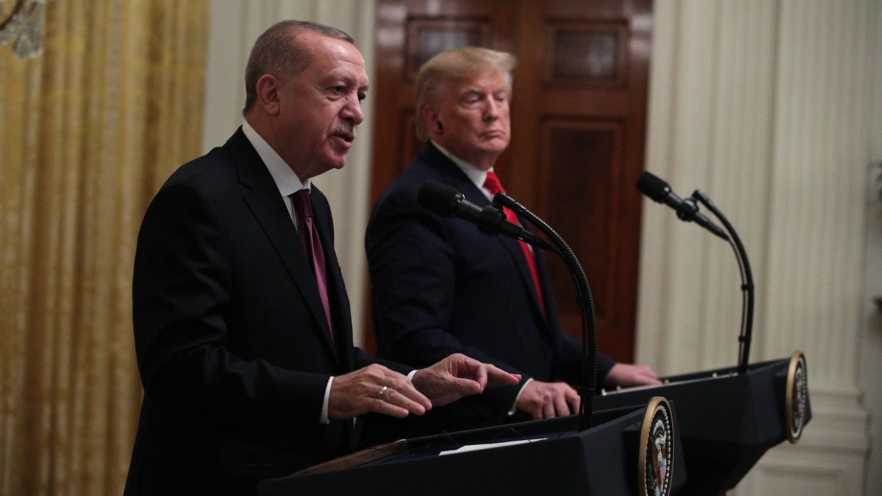 Trump And Erdogan Hold Joint Press Conference At White House