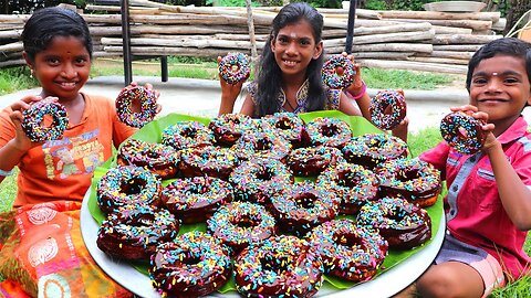 DONUT RECIPE | Village Style Donut Recipe | Homemade Doughnuts Recipe | Village Fun Cooking