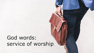 God words: service of worship