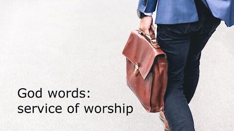 God words: service of worship
