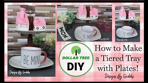 How to Make a Tiered Tray Using Dollar Tree Plates