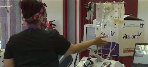 Plasma, blood drive underway through 4 p.m. in Las Vegas