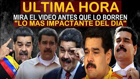 🔴SUCEDIO HOY! URGENTE HACE UNAS HORAS! LO MAS IMPACTANTE DEL DIA - NOTICIAS VENEZUELA HOY