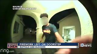 'Ding Dong Ditch' turns dangerous when teen throws firework on porch