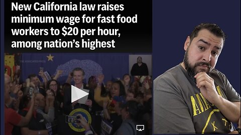 Fast Food Workers to get $20 An Hour in CA!