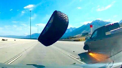 Tire Flies Off at the Worst Time