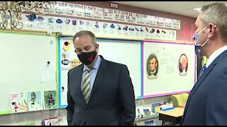 CCSD Superintendent Jara tours classrooms ahead of return