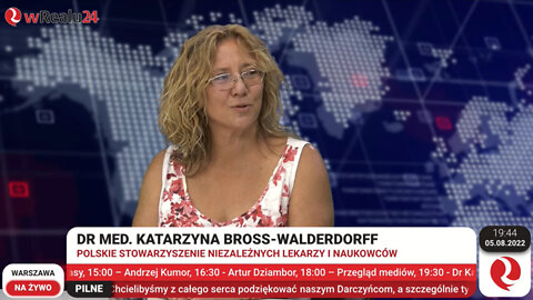 Dr Katarzyna Bross-Waldersorff z PSNLiN w Realu24 - o zdrowiu Polaków