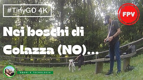 Nei boschi di Colazza (NO) con TinyGO 4K