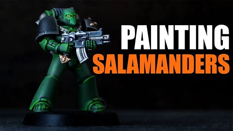 How to Paint Salamanders Space Marines | Horus Heresy | 18th Legion