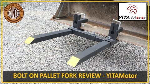 TNT #133: Bolt on Pallet Forks Review - YITAMOTOR 43" 1500lbs / RK25 - TYM T25