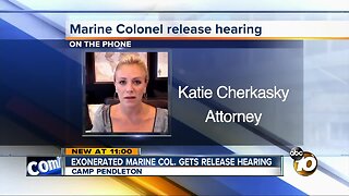 Release hearing set for exonerated Marine Col.