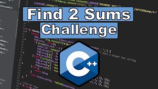 How to Solve the 2 sums Challenge in c++ (Brute Force)